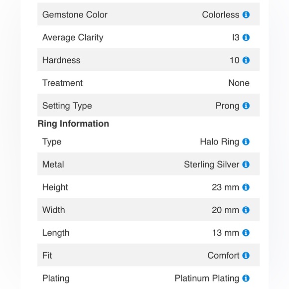 Peacock Tanzanite with Diamond Double Halo Platinum over Sterling Silver Size 8 - Picture 15 of 16